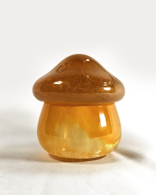 Mushroom Jar Gold