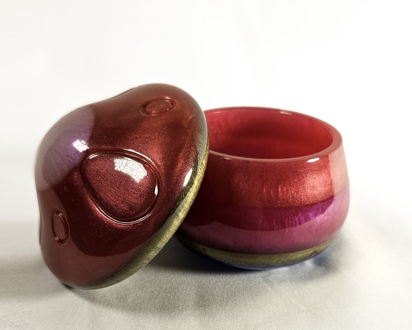 Mushroom Jar Red, Green