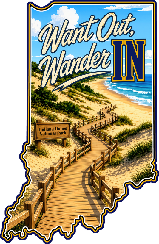 Want Out, Wander IN - Indiana Dunes Tee